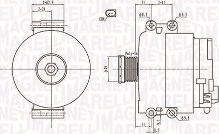 Magneti Marelli 063731774010 - Alternator www.molydon.hr