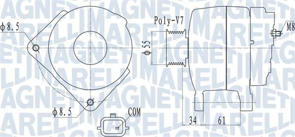 Magneti Marelli 063732054010 - Alternator www.molydon.hr