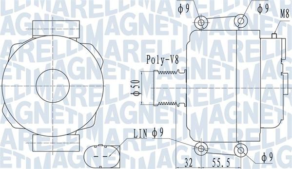 Magneti Marelli 063732055010 - Alternator www.molydon.hr