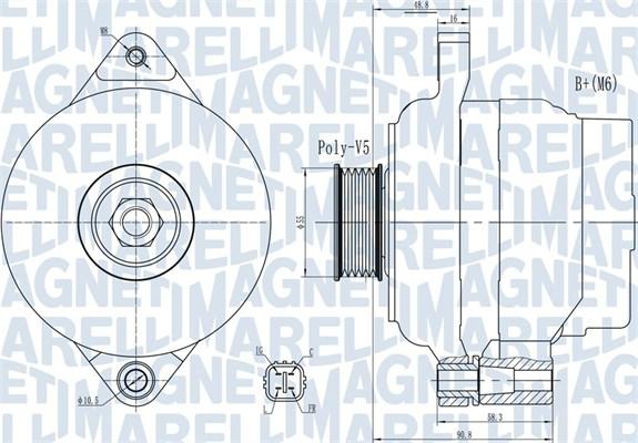 Magneti Marelli 063732004010 - Alternator www.molydon.hr