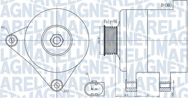 Magneti Marelli 063732011010 - Alternator www.molydon.hr