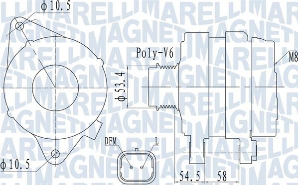 Magneti Marelli 063732142010 - Alternator www.molydon.hr