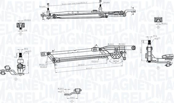 Magneti Marelli 085570700010 - Sistem poluga brisača www.molydon.hr