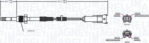 Magneti Marelli 172000043010 - Senzor, temperatura Ispušnih plinova www.molydon.hr