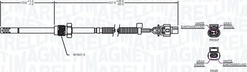 Magneti Marelli 172000035010 - Senzor, temperatura Ispušnih plinova www.molydon.hr