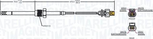 Magneti Marelli 172000109010 - Senzor, temperatura Ispušnih plinova www.molydon.hr