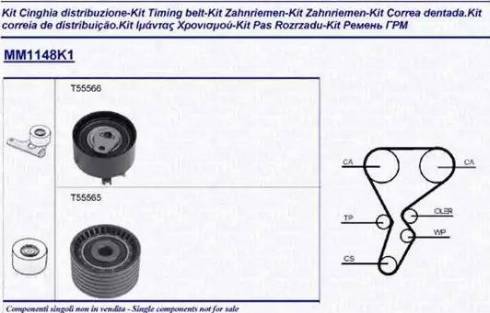 Magneti Marelli 341311481101 - Komplet zupčastog remena www.molydon.hr