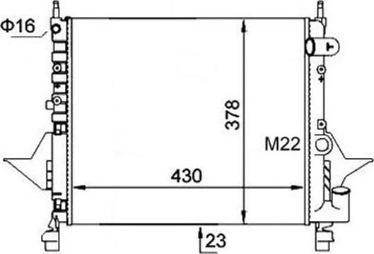 Magneti Marelli 359000390650 - Hladnjak, hladjenje motora www.molydon.hr