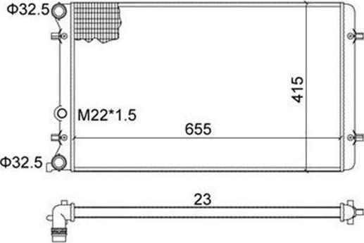 Magneti Marelli 359000390220 - Hladnjak, hladjenje motora www.molydon.hr