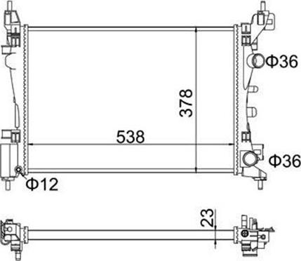 Magneti Marelli 359000391440 - Hladnjak, hladjenje motora www.molydon.hr