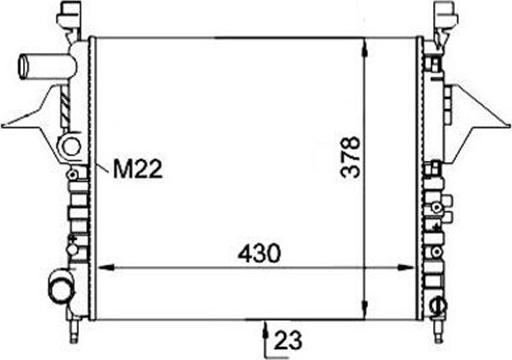 Magneti Marelli 359000391680 - Hladnjak, hladjenje motora www.molydon.hr