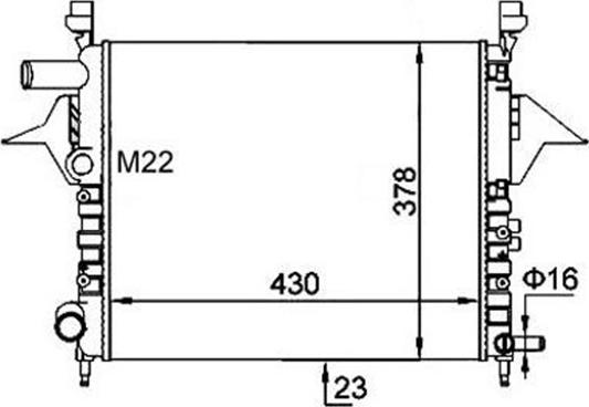 Magneti Marelli 359000391790 - Hladnjak, hladjenje motora www.molydon.hr