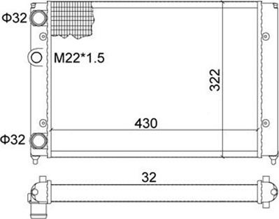 Magneti Marelli 359000300440 - Hladnjak, hladjenje motora www.molydon.hr