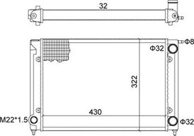 Magneti Marelli 359000300410 - Hladnjak, hladjenje motora www.molydon.hr