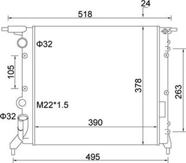 Magneti Marelli 359000300640 - Hladnjak, hladjenje motora www.molydon.hr