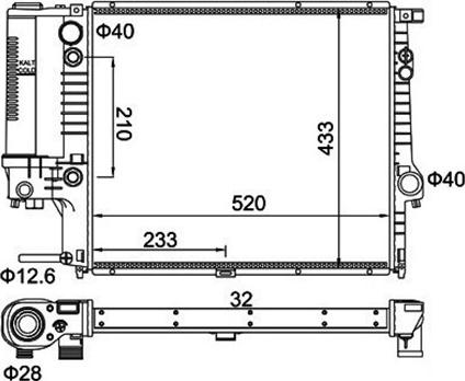 Magneti Marelli 359000300630 - Hladnjak, hladjenje motora www.molydon.hr