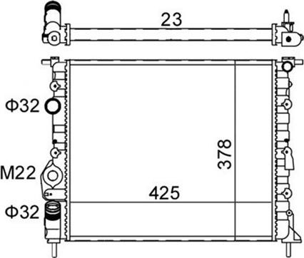 Magneti Marelli 359000300050 - Hladnjak, hladjenje motora www.molydon.hr