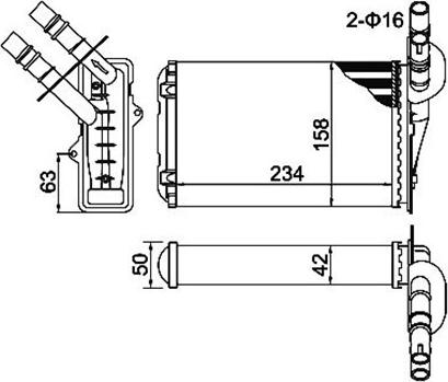 Magneti Marelli 359000300010 - Izmjenjivač topline, grijanje unutrasnjeg prostora www.molydon.hr