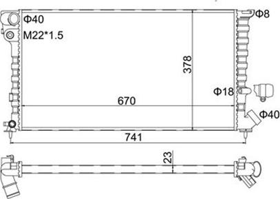 Magneti Marelli 359000300340 - Hladnjak, hladjenje motora www.molydon.hr