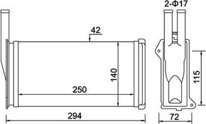 Magneti Marelli 359000300330 - Izmjenjivač topline, grijanje unutrasnjeg prostora www.molydon.hr