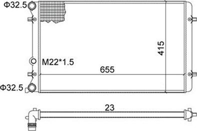 Magneti Marelli 359000300220 - Hladnjak, hladjenje motora www.molydon.hr