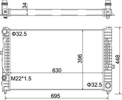 Magneti Marelli 359000300770 - Hladnjak, hladjenje motora www.molydon.hr