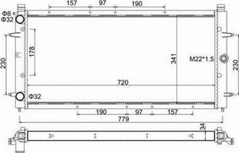 Magneti Marelli 359000301640 - Hladnjak, hladjenje motora www.molydon.hr