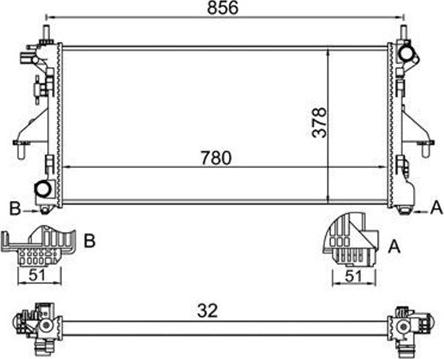 Magneti Marelli 359000301020 - Hladnjak, hladjenje motora www.molydon.hr