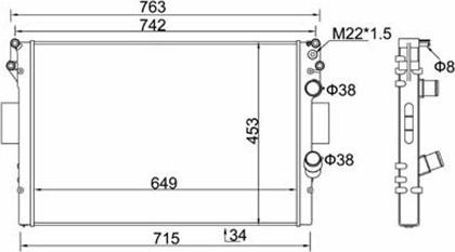 Magneti Marelli 359000302100 - Hladnjak, hladjenje motora www.molydon.hr