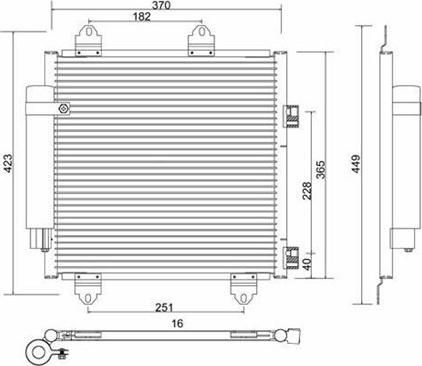 Magneti Marelli 359003220460 - Kondenzator, klima-Uređaj www.molydon.hr