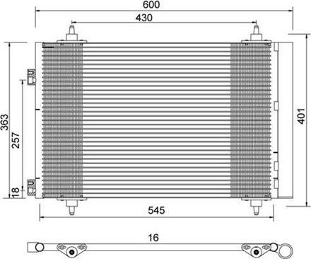 Magneti Marelli 359003220480 - Kondenzator, klima-Uređaj www.molydon.hr