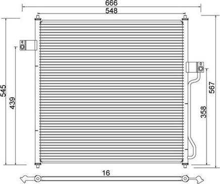 Magneti Marelli 359003220680 - Kondenzator, klima-Uređaj www.molydon.hr