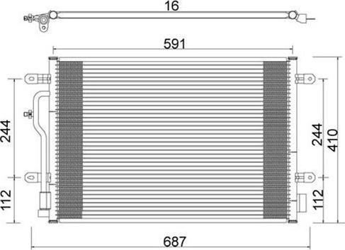 Magneti Marelli 359003220090 - Kondenzator, klima-Uređaj www.molydon.hr