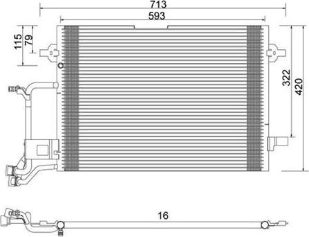 Magneti Marelli 359003220050 - Kondenzator, klima-Uređaj www.molydon.hr