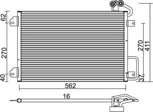 Magneti Marelli 359003221490 - Kondenzator, klima-Uređaj www.molydon.hr