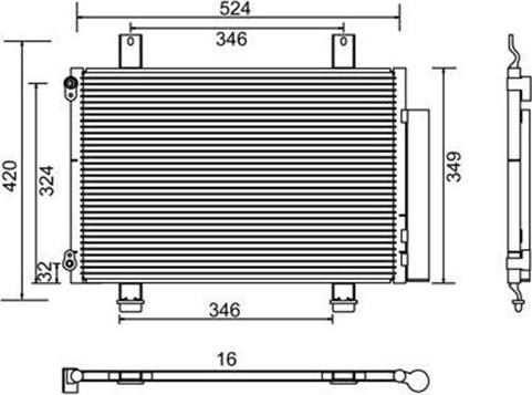 Magneti Marelli 359003221540 - Kondenzator, klima-Uređaj www.molydon.hr