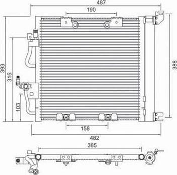 Magneti Marelli 359003221300 - Kondenzator, klima-Uređaj www.molydon.hr