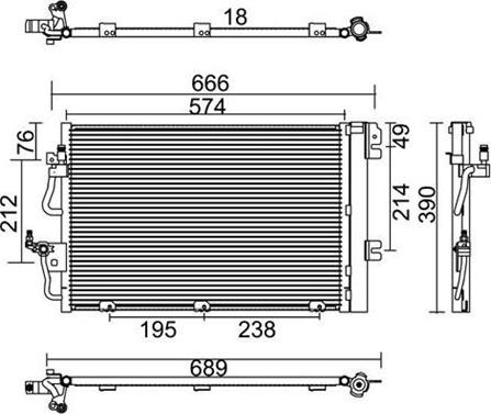 Magneti Marelli 359003221290 - Kondenzator, klima-Uređaj www.molydon.hr