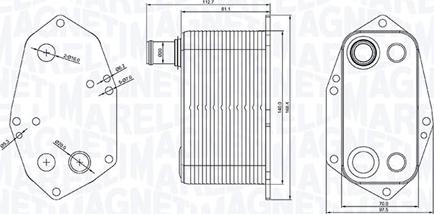 Magneti Marelli 350300000200 - Uljni hladnjak, ulje za motor www.molydon.hr