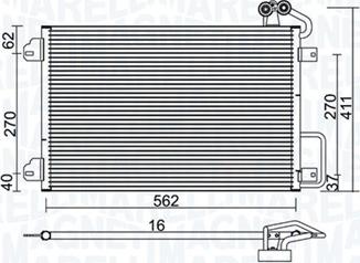 Magneti Marelli 350203938000 - Kondenzator, klima-Uređaj www.molydon.hr