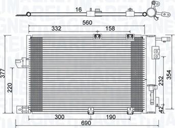 Magneti Marelli 350203927000 - Kondenzator, klima-Uređaj www.molydon.hr