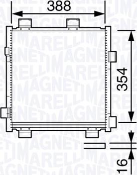 Magneti Marelli 350203695000 - Kondenzator, klima-Uređaj www.molydon.hr