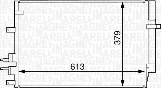 Magneti Marelli 350203615000 - Kondenzator, klima-Uređaj www.molydon.hr