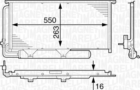 Magneti Marelli 350203633000 - Kondenzator, klima-Uređaj www.molydon.hr