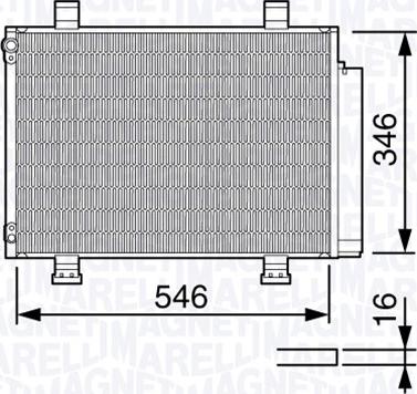 Magneti Marelli 350203672000 - Kondenzator, klima-Uređaj www.molydon.hr