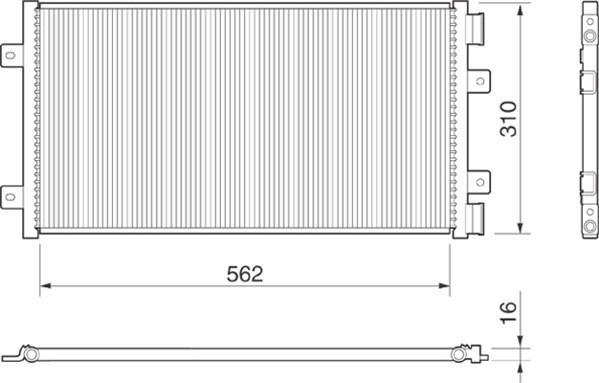 Magneti Marelli 350203147000 - Kondenzator, klima-Uređaj www.molydon.hr