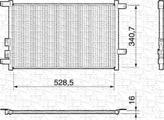 Magneti Marelli 350203156000 - Kondenzator, klima-Uređaj www.molydon.hr