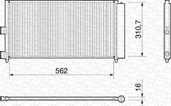 Magneti Marelli 350203158000 - Kondenzator, klima-Uređaj www.molydon.hr