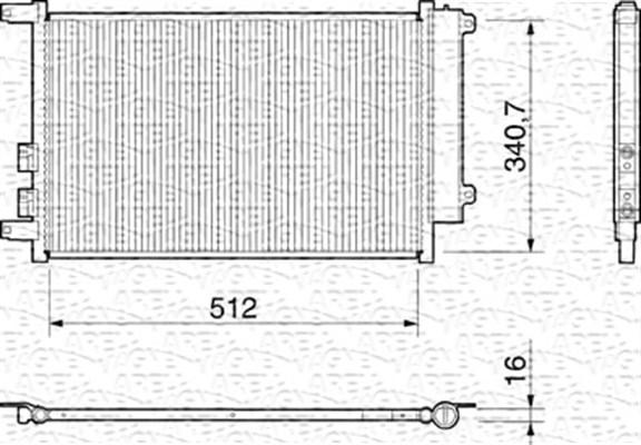 Magneti Marelli 350203157000 - Kondenzator, klima-Uređaj www.molydon.hr