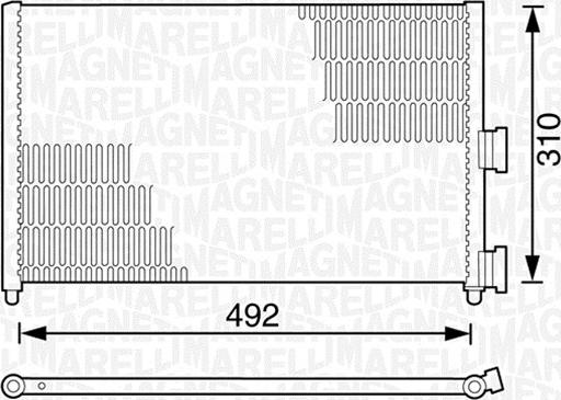 Magneti Marelli 350203162000 - Kondenzator, klima-Uređaj www.molydon.hr